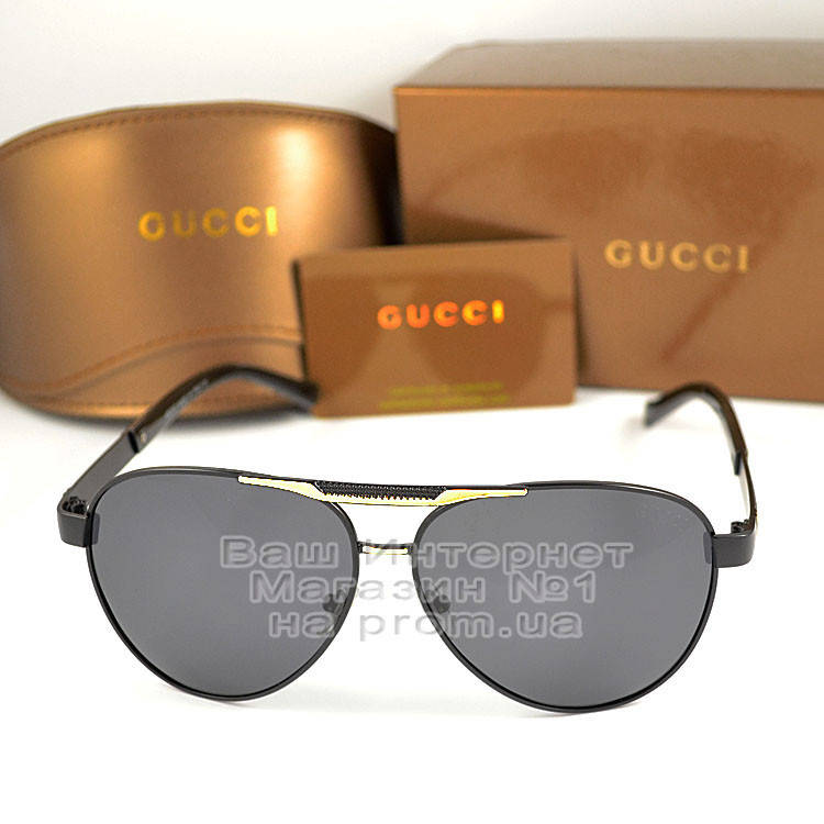Мужские солнцезащитные очки Gucci Авиаторы для водителей Polarized с поляризацией Поляризационные Гуччи, Черный
Мужские солнцезащитные очки Gucci Авиаторы для водителей Polarized с поляризацией Поляризационные Гуччи, Черный