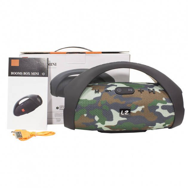 Портативная Bluetooth колонка Boombox mini Camouflage, беспроводная блютуз акустика BNN
Портативная Bluetooth колонка Boombox mini Camouflage, беспроводная блютуз акустика BNN