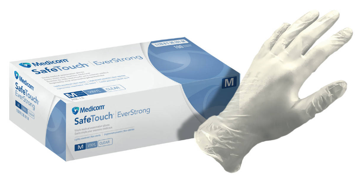 Перчатки виниловые Medicom SafeTouch EverStrong упаковка - 50 пар, размер S (без пудры) прозрачные
Перчатки виниловые Medicom SafeTouch EverStrong упаковка - 50 пар, размер S (без пудры) прозрачные