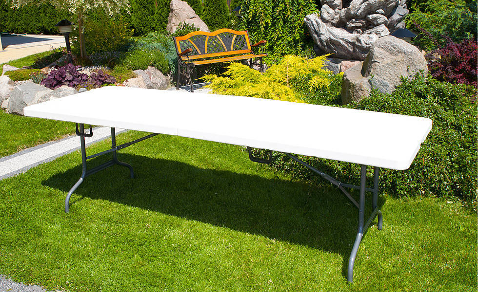 Стол туристический складной GoodGarden 240 см раскладной для кемпинга, Белый
Стол туристический складной GoodGarden 240 см раскладной для кемпинга, Белый