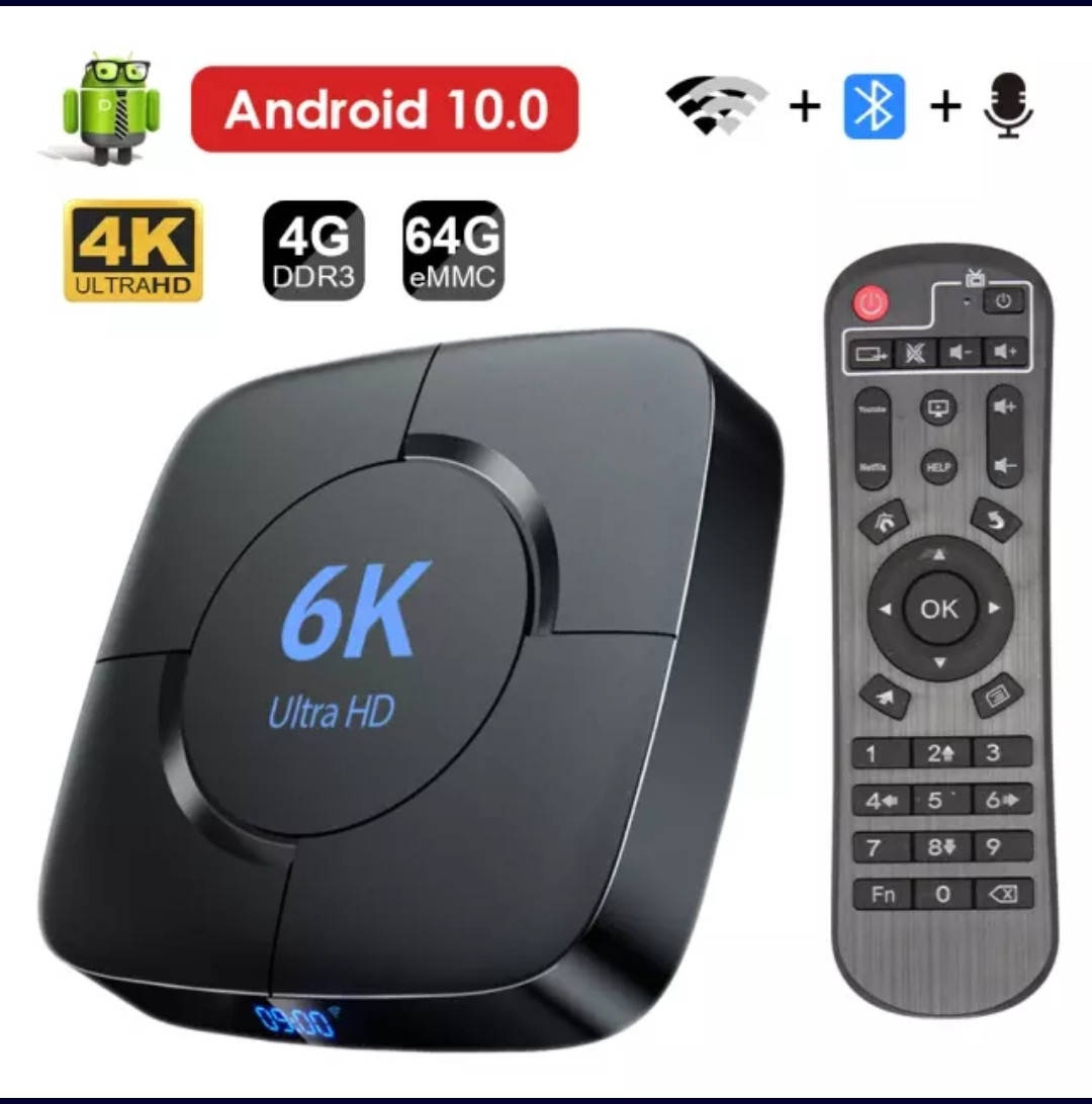 Лучшая цена! Tv box приставка для телевизора HONGTOP Android 10,0 TV BOX 6K голосовой помощник 3D. 4*64гб
Лучшая цена! Tv box приставка для телевизора HONGTOP Android 10,0 TV BOX 6K голосовой помощник 3D. 4*64гб