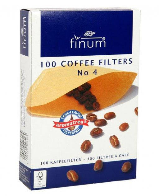 Фильтр для кофе Finum Coffee Filters No 4 (набор из 100 шт)
Фильтр для кофе Finum Coffee Filters No 4 (набор из 100 шт)