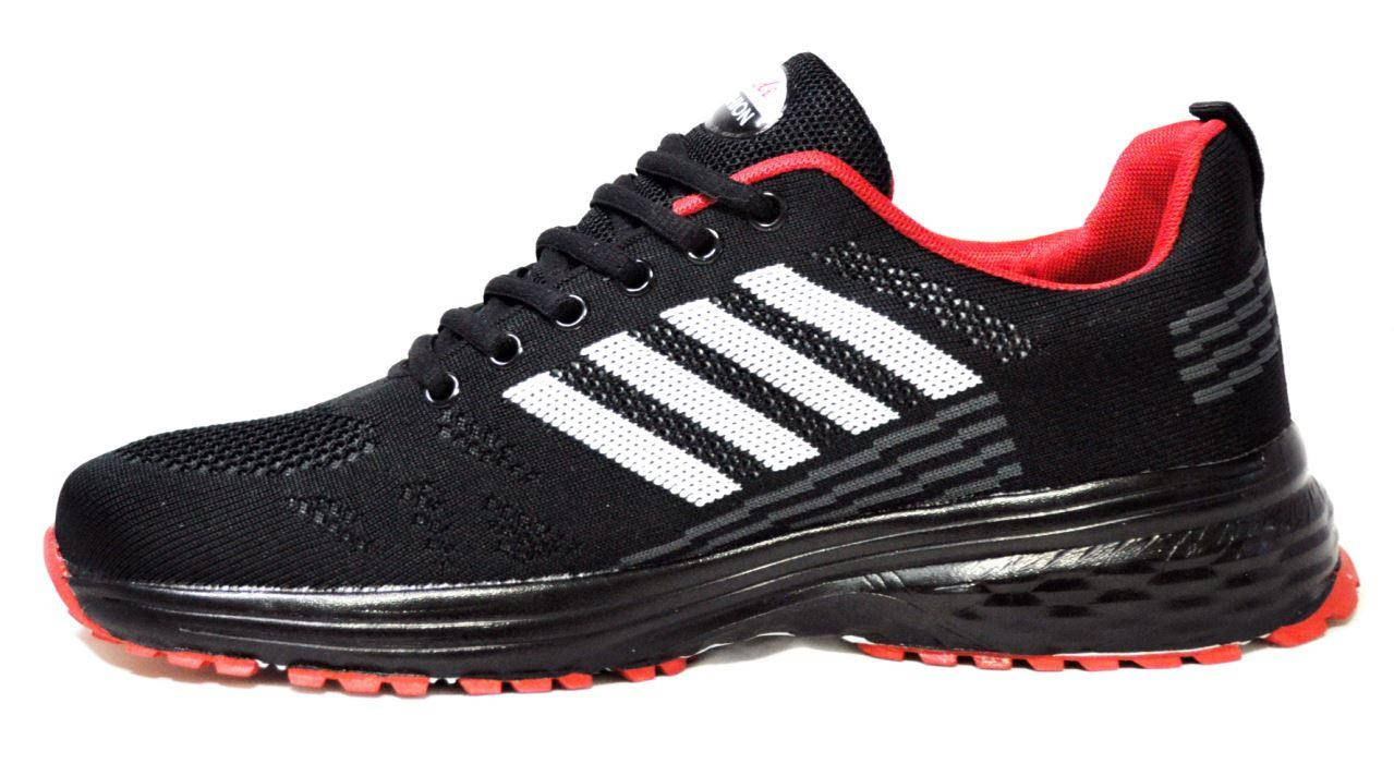 Кроссовки в стиле Adidas Marathon, текстиль и сетка, черные с красным Размеры 42, 43, 44
Кроссовки в стиле Adidas Marathon, текстиль и сетка, черные с красным Размеры 42, 43, 44