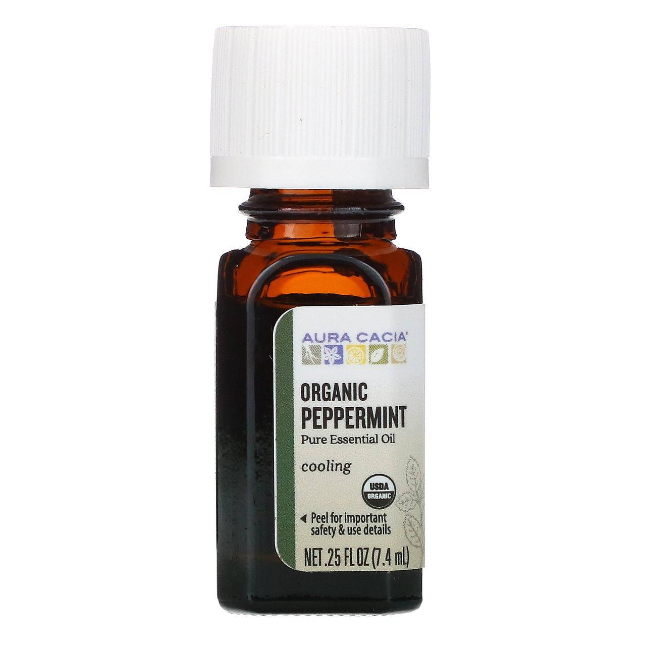 Aura Cacia, Organic, перечная мята, 0,25 жидкой унции (7,4 мл), официальный сайт, AUR-90803
Aura Cacia, Organic, перечная мята, 0,25 жидкой унции (7,4 мл), официальный сайт, AUR-90803