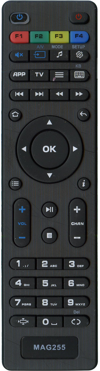 Пульт для MAG 250, 254, 255, 256, 257, 260, 261, 270, 352 ( Aura HD ) ipTV
Пульт для MAG 250, 254, 255, 256, 257, 260, 261, 270, 352 ( Aura HD ) ipTV
