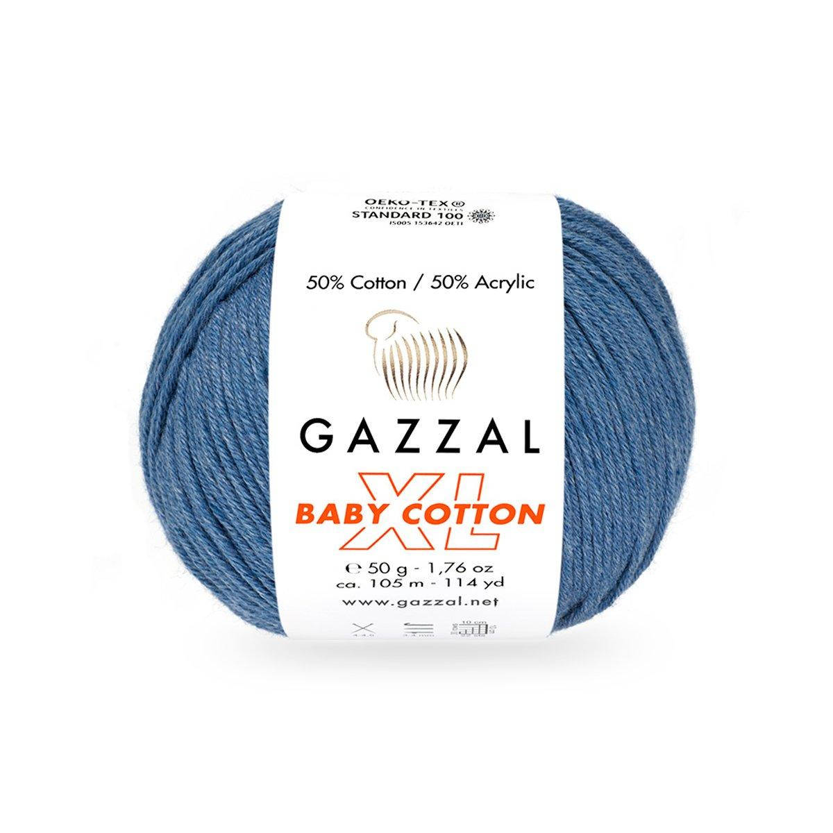 Gazzal Baby Cotton XL (Газзал Беби Котон ХЛ) № 3431 джинс (Пряжа с хлопком, нитки для вязания)
Gazzal Baby Cotton XL (Газзал Беби Котон ХЛ) № 3431 джинс (Пряжа с хлопком, нитки для вязания)