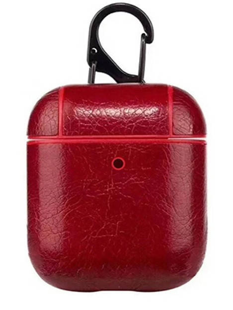 Кожаный чехол футляр для наушников Apple Airpods 1/2 + карабин Красный Red, Разные цвета
Кожаный чехол футляр для наушников Apple Airpods 1/2 + карабин Красный Red, Разные цвета