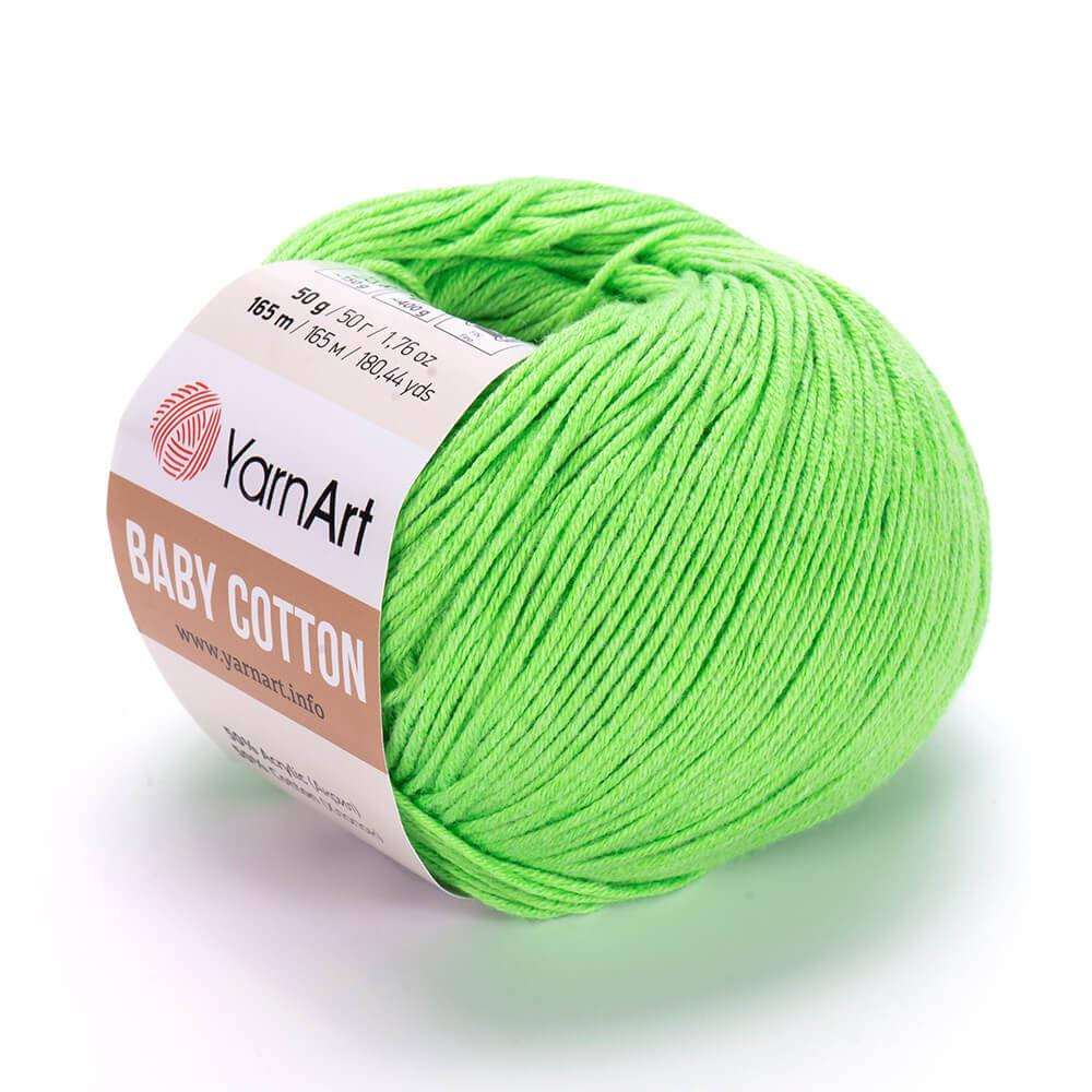 YarnArt Baby Cotton (Ярн Арт Беби Коттон) № 438 салатовый (Пряжа коттон, нитки для вязания)
YarnArt Baby Cotton (Ярн Арт Беби Коттон) № 438 салатовый (Пряжа коттон, нитки для вязания)