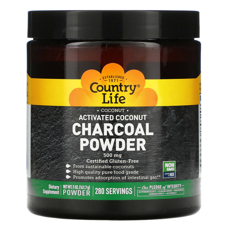 Активированный уголь с кокосом Country Life "Activated Coconut Charcoal Powder" в порошке, 500 мг (141.7 г)
Активированный уголь с кокосом Country Life "Activated Coconut Charcoal Powder" в порошке, 500 мг (141.7 г)