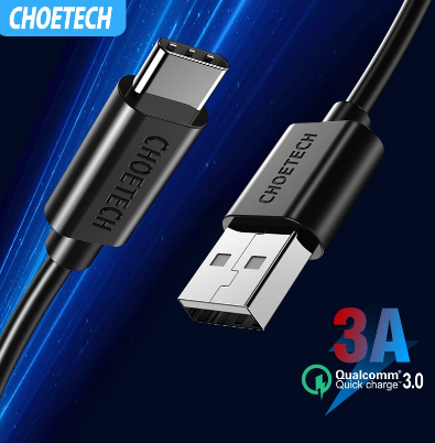 Кабель USB Type-C Choetech быстрая зарядка 3 A Оригинал !, Черный
Кабель USB Type-C Choetech быстрая зарядка 3 A Оригинал !, Черный