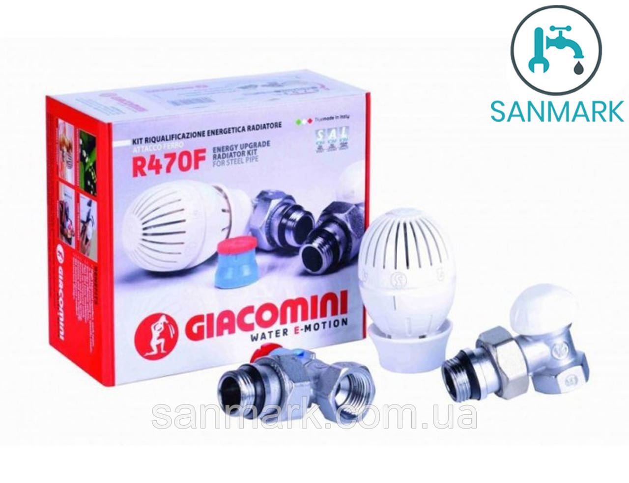 Комплект Giacomini R470FX003 для подключения радиаторов, угловой 1/2", термостатический
Комплект Giacomini R470FX003 для подключения радиаторов, угловой 1/2", термостатический