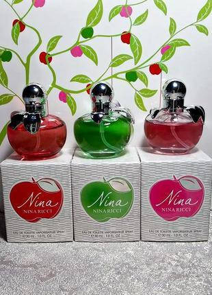 Подарочный набор Nina Ricci Nina 3 по 30 ml. Nina 30 ml. + Nina L`Eau 30 ml. + Nina Plane 30 ml.
Подарочный набор Nina Ricci Nina 3 по 30 ml. Nina 30 ml. + Nina L`Eau 30 ml. + Nina Plane 30 ml.
