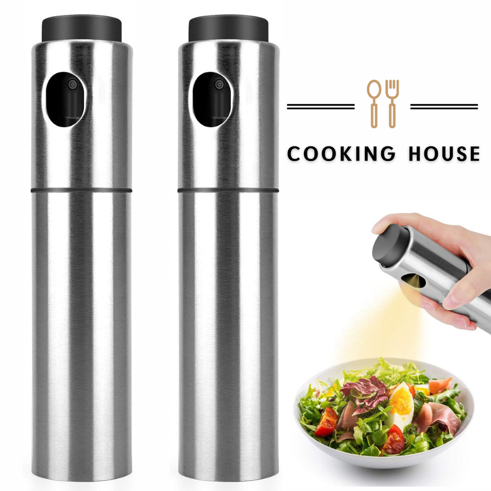 Набор металических распылителей для масла и уксуса Cooking House спрей-дозатор для заправки салатов 2шт, Светло-серый
Набор металических распылителей для масла и уксуса Cooking House спрей-дозатор для заправки салатов 2шт, Светло-серый