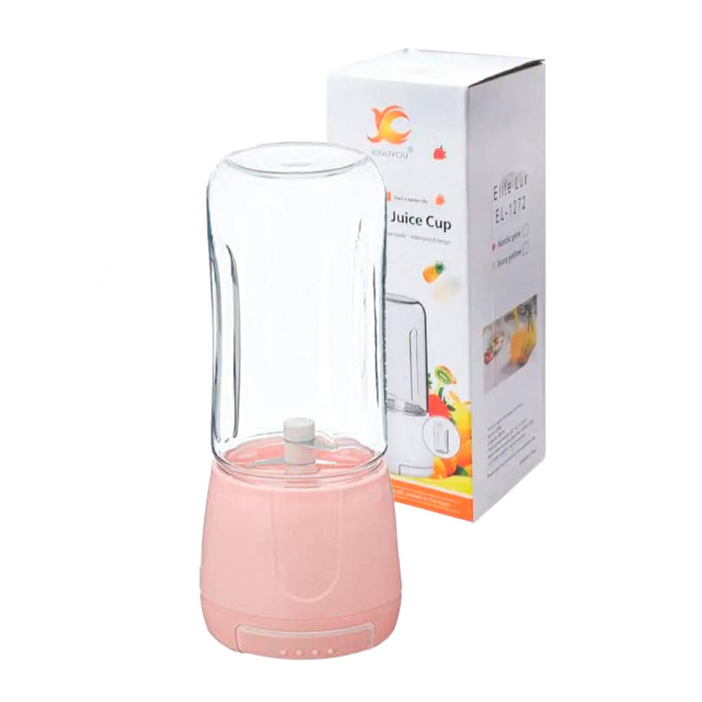 Портативный блендер EL-1272 для коктейлей и смузи / Portable Juice Cup 400 мл, USB / Беспроводной блендер, Белый
Портативный блендер EL-1272 для коктейлей и смузи / Portable Juice Cup 400 мл, USB / Беспроводной блендер, Белый