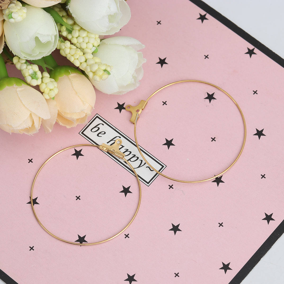 Серьга Кольцо, Круг, Нержавеющая сталь, Цвет: Золото, Основа с петлёй, 46 мм x 42 мм, Цена за 1 шт.
Серьга Кольцо, Круг, Нержавеющая сталь, Цвет: Золото, Основа с петлёй, 46 мм x 42 мм, Цена за 1 шт.