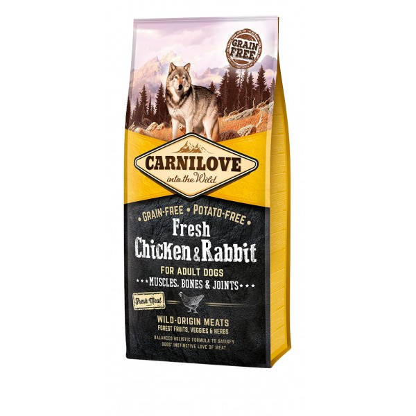 Carnilove Ckicken & Rabbit For Adult Dogs 1,5 кг - беззерновой корм для собак с курицей и кроликом
Carnilove Ckicken & Rabbit For Adult Dogs 1,5 кг - беззерновой корм для собак с курицей и кроликом