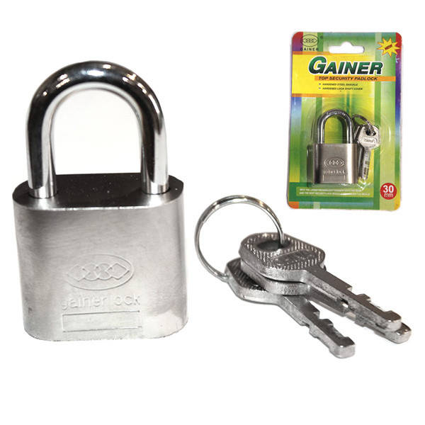 Замок навесной Gainer/Apfos 30мм,3кл (Экстра овал) СКИДКА
Замок навесной Gainer/Apfos 30мм,3кл (Экстра овал) СКИДКА