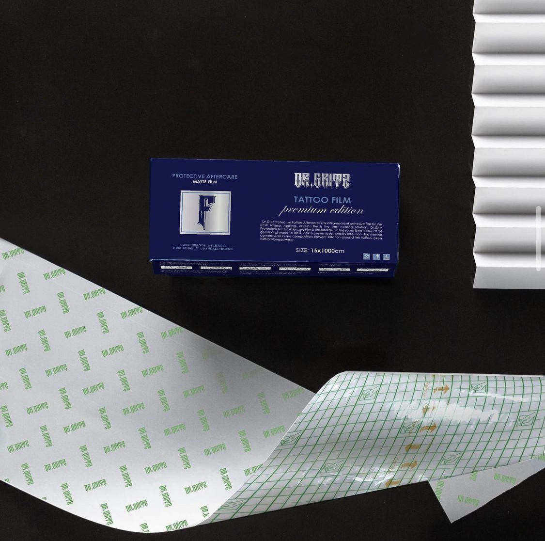 Пленка для заживления тату Dr.Gritz 10 метров 
Пленка для заживления тату Dr.Gritz 10 метров