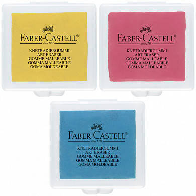 Ластик - клячка Faber-Castell Kneadable Art Eraser, Желтый, красный, голубой, Разные цвета
Ластик - клячка Faber-Castell Kneadable Art Eraser, Желтый, красный, голубой, Разные цвета
