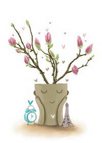 Открытка "Задумчивая магнолия" 
Открытка "Задумчивая магнолия"