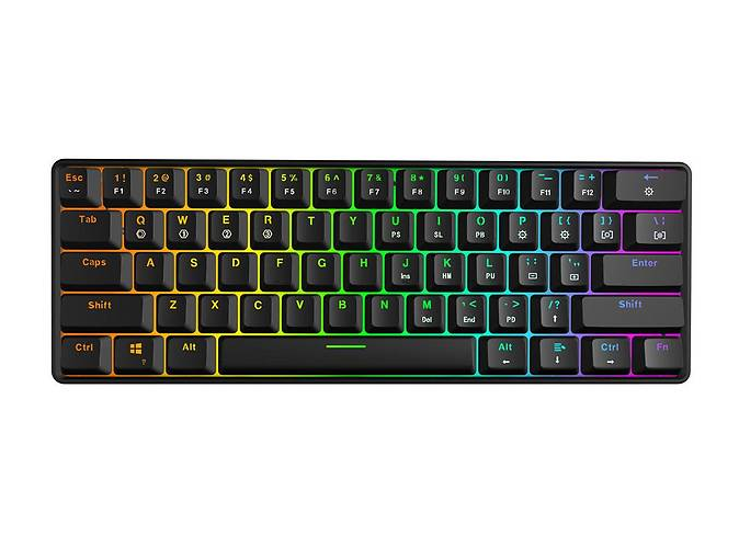 Механическая игровая (геймерская) клавиатура с подсветкой клавиш Geek GK61 Black (черная) светящаяся RGB клава, Черный
Механическая игровая (геймерская) клавиатура с подсветкой клавиш Geek GK61 Black (черная) светящаяся RGB клава, Черный