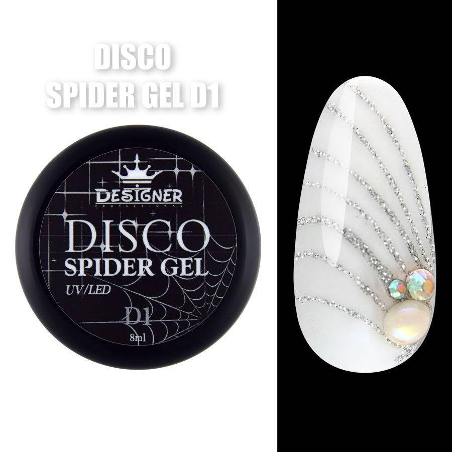 Светоотражающая паутинка Disco Spider Gel Designer Professional (Дизайнер Профессионал) для ногтей, 8 мл Блестящий серебренный D1
Светоотражающая паутинка Disco Spider Gel Designer Professional (Дизайнер Профессионал) для ногтей, 8 мл Блестящий серебренный D1