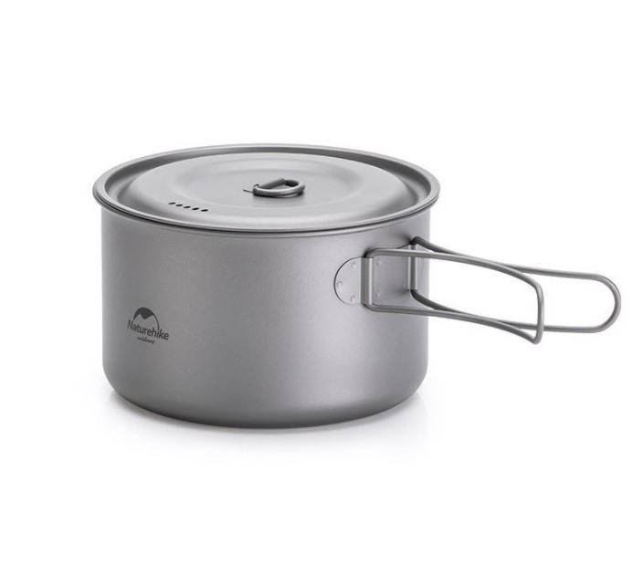 Титановий казанок Naturehike 800 мл NH18T101-A, Серый 
Титановий казанок Naturehike 800 мл NH18T101-A, Серый