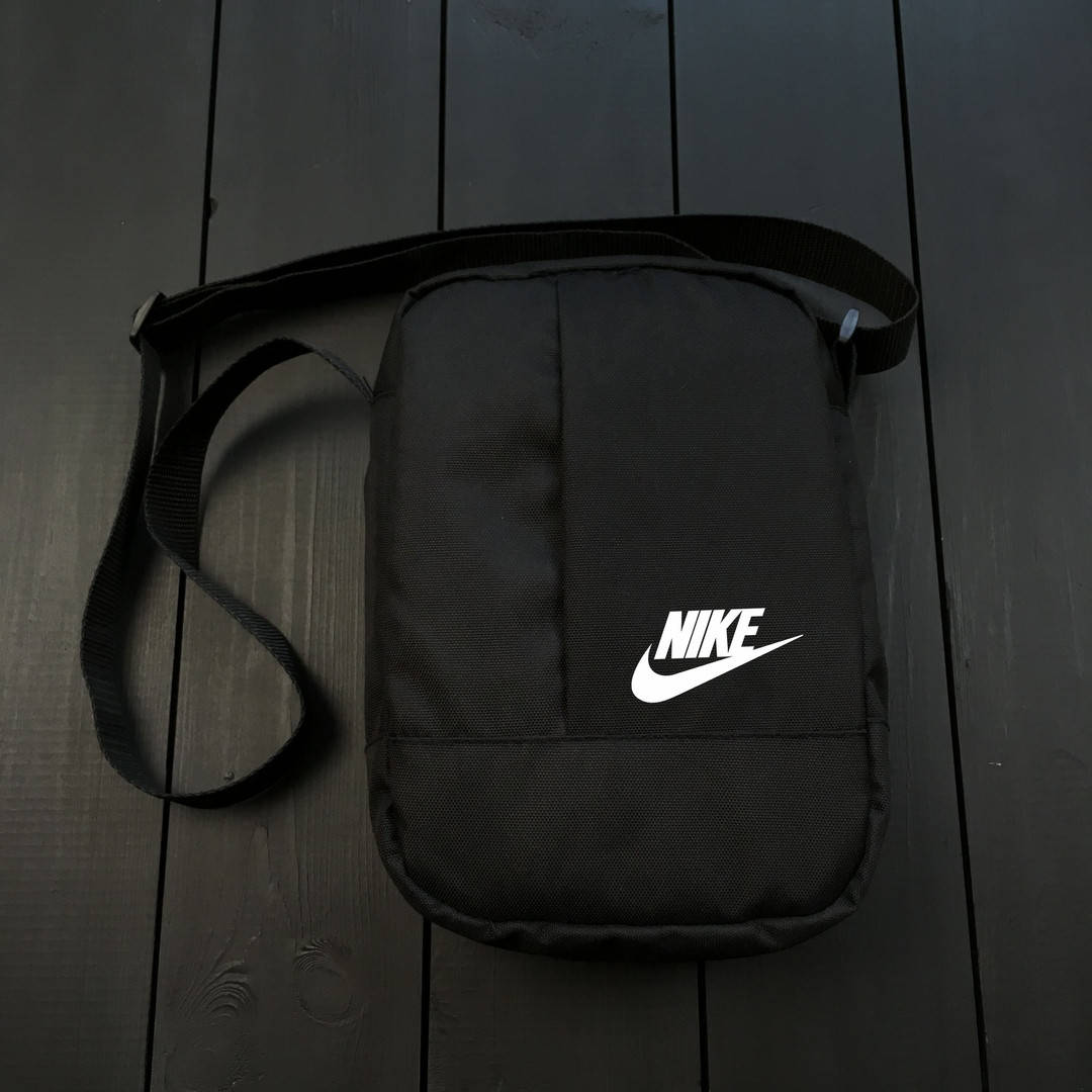 Мужская тканевая сумка мессенджер через плечо найк/Nike, Черный