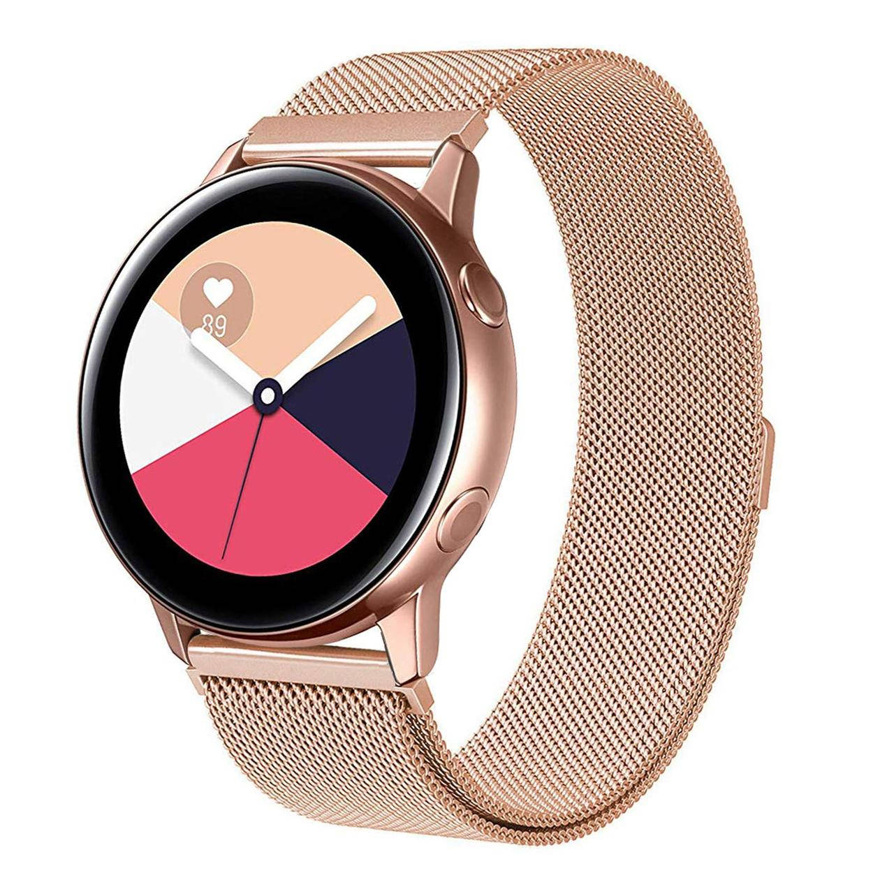 Ремешок BeWatch для Samsung Galaxy Watch 3 41mm | Active | Active 2 миланская петля 20мм Браслет Розовое
Ремешок BeWatch для Samsung Galaxy Watch 3 41mm | Active | Active 2 миланская петля 20мм Браслет Розовое