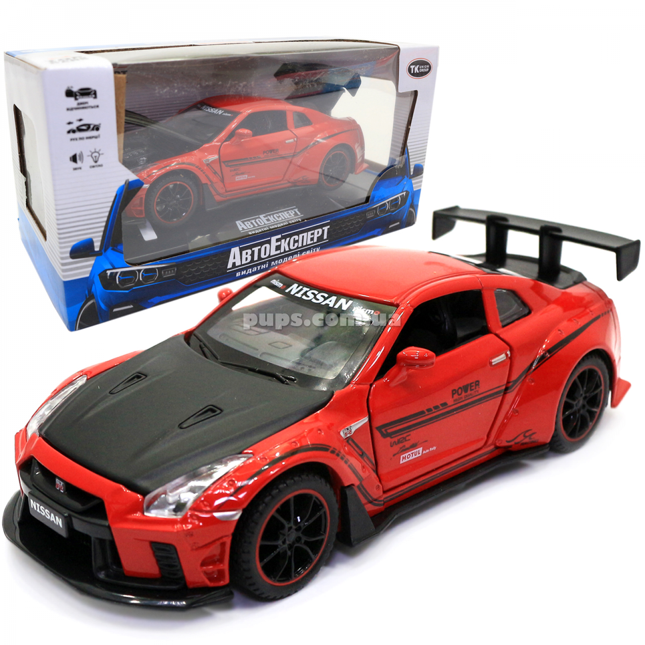 Игрушечная машинка металлическая Nissan GT-R «АвтоЕксперт» Ниссан ГТ-Р красный звук свет 15*4*7 см (700701)
Игрушечная машинка металлическая Nissan GT-R «АвтоЕксперт» Ниссан ГТ-Р красный звук свет 15*4*7 см (700701)