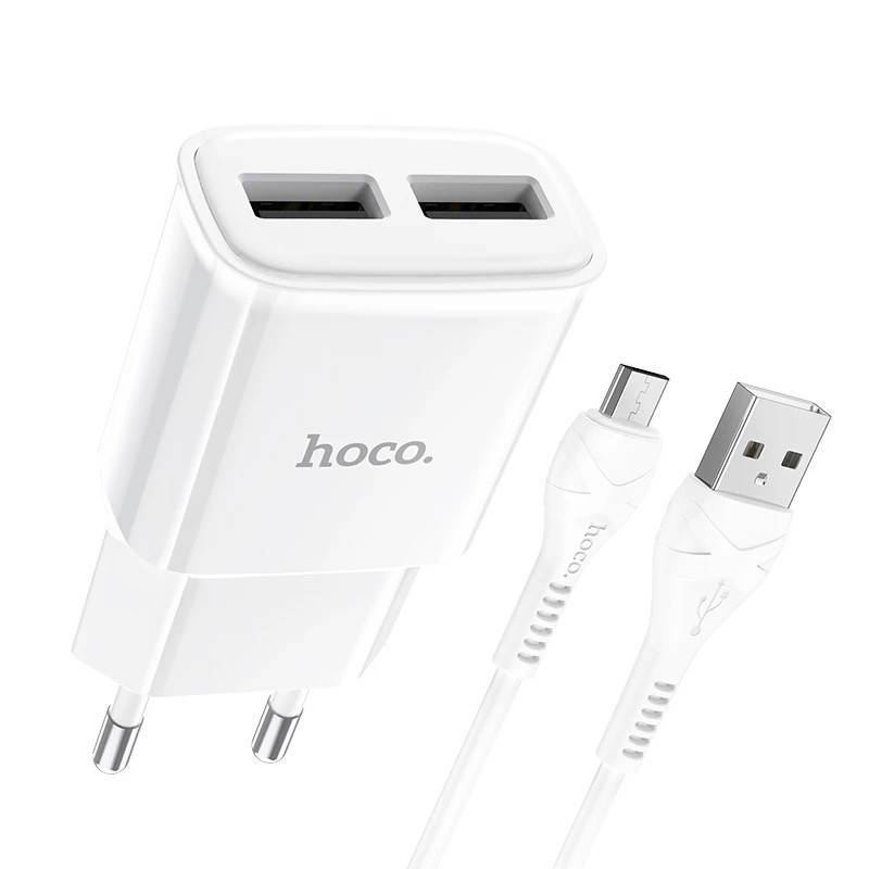 Зарядное устройство 220В USBx2 с кабелем USB - micro USB Hoco C88A Star Round 120шт 8131, Белый
Зарядное устройство 220В USBx2 с кабелем USB - micro USB Hoco C88A Star Round 120шт 8131, Белый