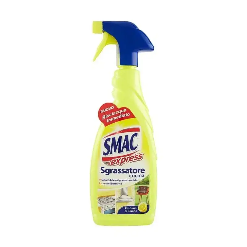 Универсальное средство для чистки кухни Express Sgrassatore лимон SMAC 650ml спрей желт.
Универсальное средство для чистки кухни Express Sgrassatore лимон SMAC 650ml спрей желт.