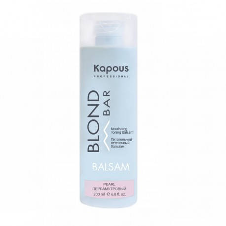 Питательный оттеночный бальзам для оттенков блонд Перламутровый Blond Bar Toning Balsam Kapous, 200 мл
Питательный оттеночный бальзам для оттенков блонд Перламутровый Blond Bar Toning Balsam Kapous, 200 мл
