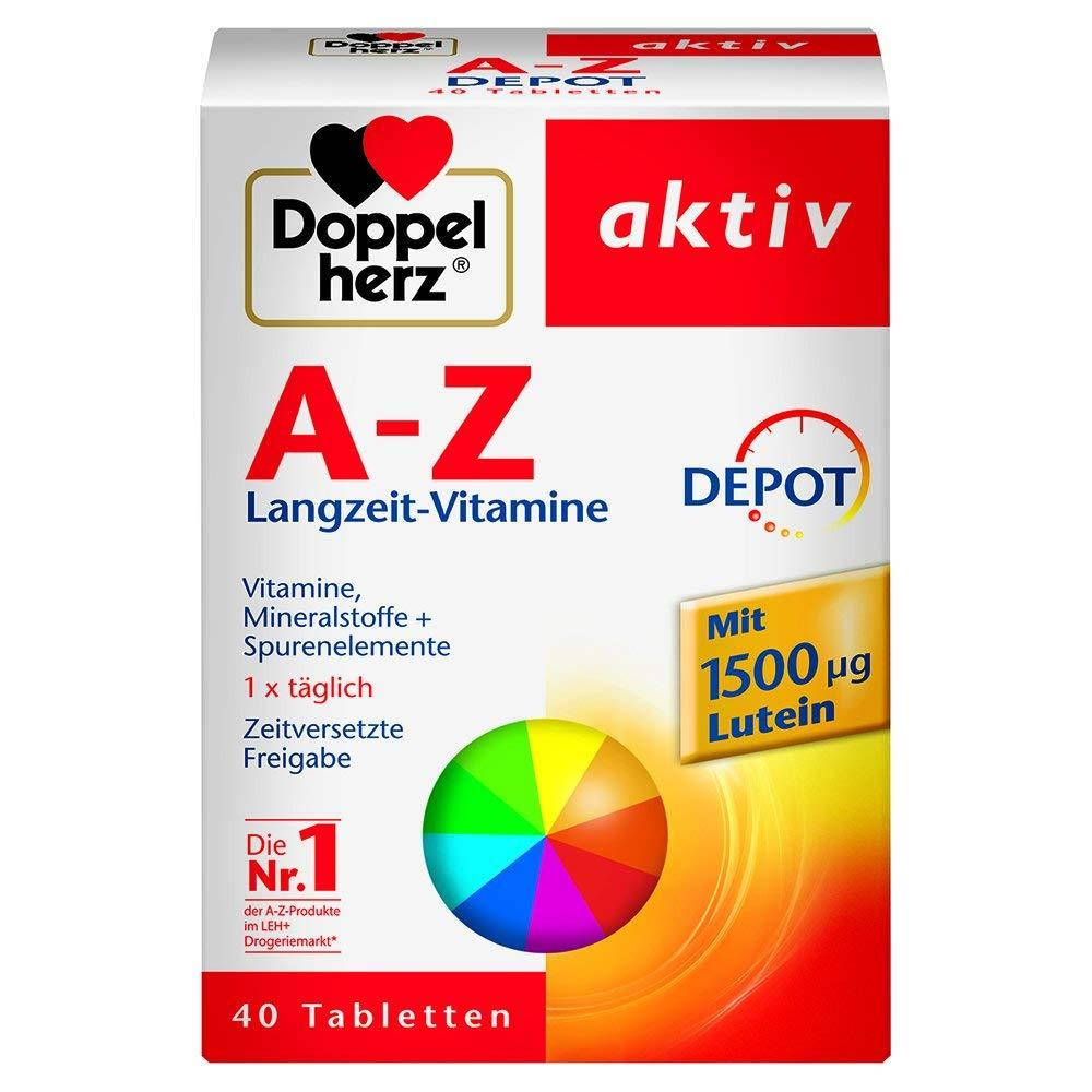Doppelherz A-Z Depot Tabletten, 40 St. Биологически активная добавка Допельгерц от А до Цинка
Doppelherz A-Z Depot Tabletten, 40 St. Биологически активная добавка Допельгерц от А до Цинка