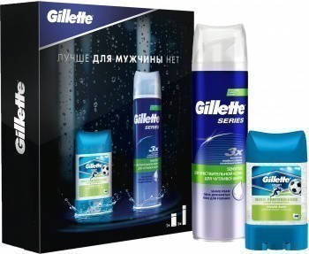 Подарочный набор для мужчин Gillette Ultra Sensitive (Гель для бритья + Гелевый дезодорант)
Подарочный набор для мужчин Gillette Ultra Sensitive (Гель для бритья + Гелевый дезодорант)