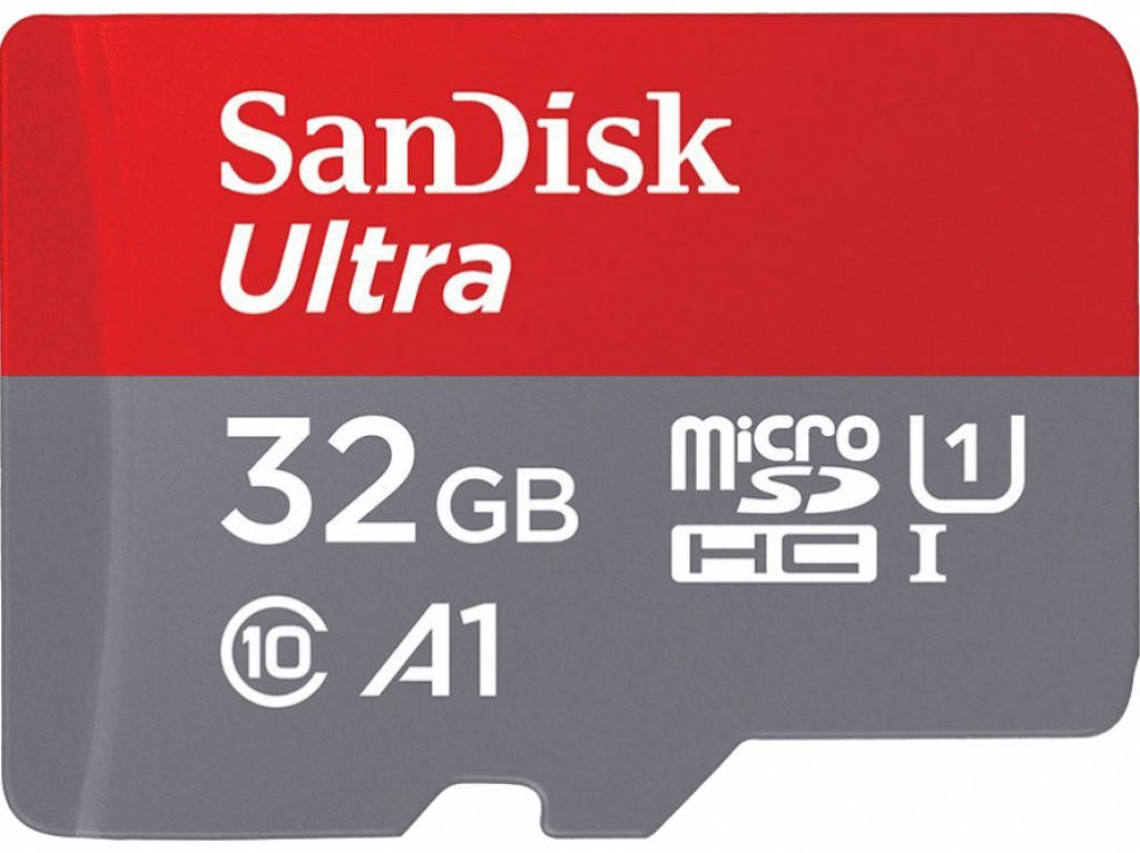 Карта пам'яті SanDisk 32GB Ultra microSDHC UHS-I Card A1 Class 10 Memory Card (Up to 120MB/s)
Карта пам'яті SanDisk 32GB Ultra microSDHC UHS-I Card A1 Class 10 Memory Card (Up to 120MB/s)