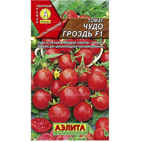 Семена Томат индетерминантный черри Чудо Гроздь F1, 0,05 грамма Аэлита
Семена Томат индетерминантный черри Чудо Гроздь F1, 0,05 грамма Аэлита