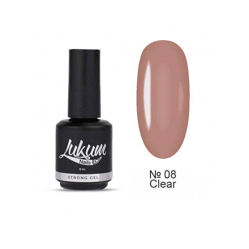 Lukum Strong Gel Clear № 08 - жидкий жесткий гель в бутылочке, шоколадный полупрозрачный, 15 мл
Lukum Strong Gel Clear № 08 - жидкий жесткий гель в бутылочке, шоколадный полупрозрачный, 15 мл