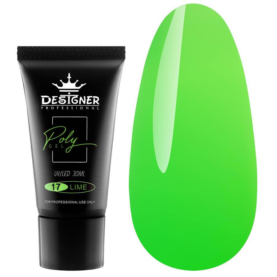 Полигель Designer Professional (Дизайнер Профессионал) для наращивания и укрепления ногтей, 30 мл. Lime №17
Полигель Designer Professional (Дизайнер Профессионал) для наращивания и укрепления ногтей, 30 мл. Lime №17