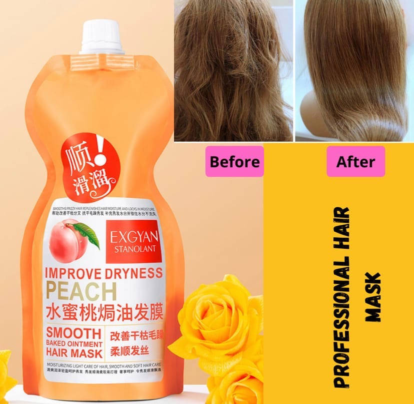 Маска для волос EXGYAN PEACH HAIR MASK для сухих и поврежденных волос с экстрактом персика, 500мл
Маска для волос EXGYAN PEACH HAIR MASK для сухих и поврежденных волос с экстрактом персика, 500мл