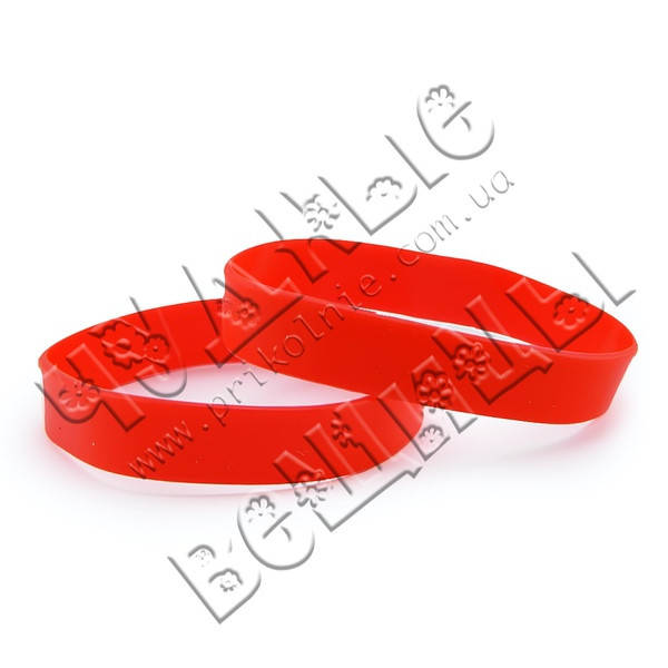 Браслет силиконовый (красный)
Браслет силиконовый (красный)