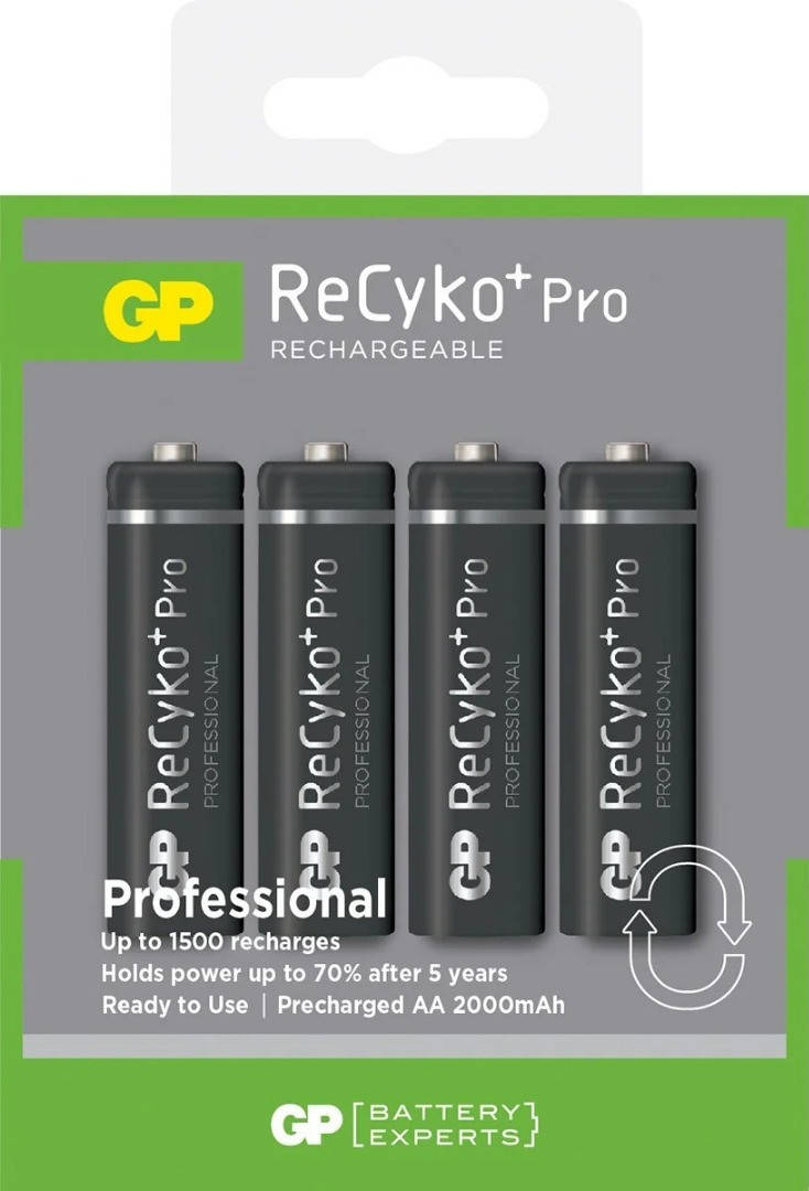 Аккумулятор GP Recyko+ Pro 2000 (GP210AAHCBE-2GBE4), AA, 2000mAh,6A, Ni-MH LSD70-5, Blister 4шт
Аккумулятор GP Recyko+ Pro 2000 (GP210AAHCBE-2GBE4), AA, 2000mAh,6A, Ni-MH LSD70-5, Blister 4шт