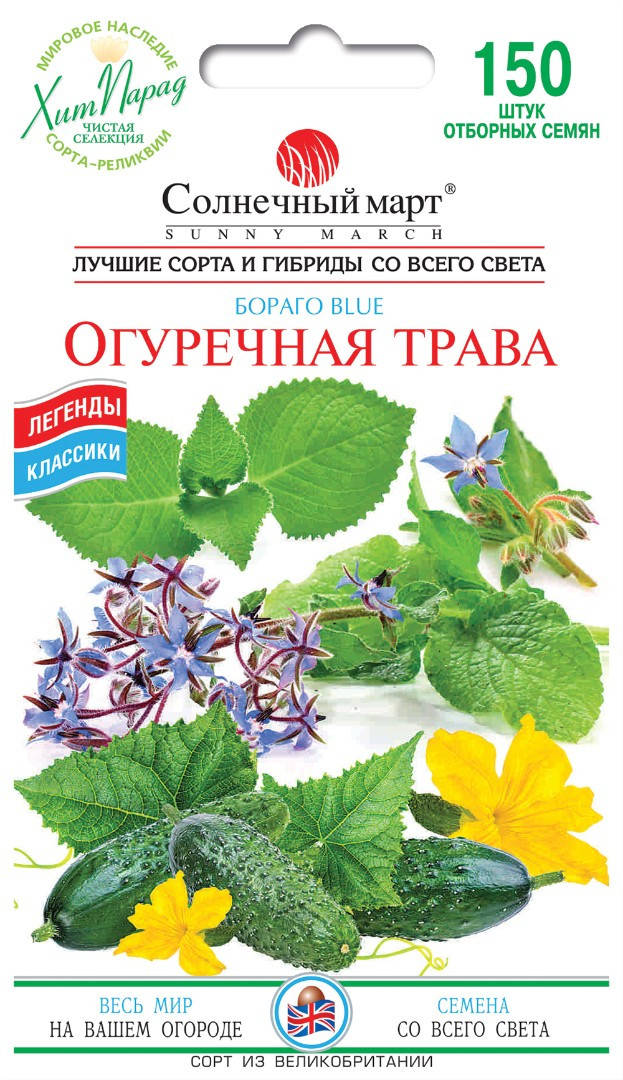 Огуречная Трава, 100шт. Ароматические травы
Огуречная Трава, 100шт. Ароматические травы