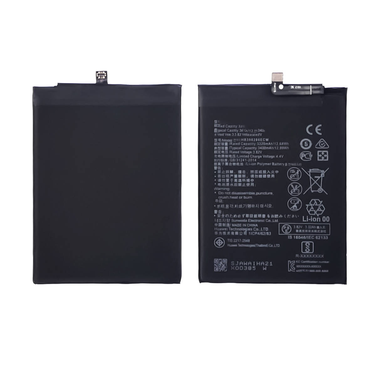 Аккумулятор для Huawei P Smart (2019) (POT-LX1)/ Honor 10 Lite/ Honor 10i/ HB396286ECW (3.8V 34... оригинал TW
Аккумулятор для Huawei P Smart (2019) (POT-LX1)/ Honor 10 Lite/ Honor 10i/ HB396286ECW (3.8V 34... оригинал TW