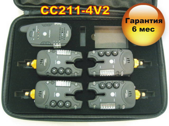 Carp Cruiser СС211-4V2 Набор сигнализаторов поклевки (4+1) пейджер с 2-х сторонней связью и системой анти вор
Carp Cruiser СС211-4V2 Набор сигнализаторов поклевки (4+1) пейджер с 2-х сторонней связью и системой анти вор