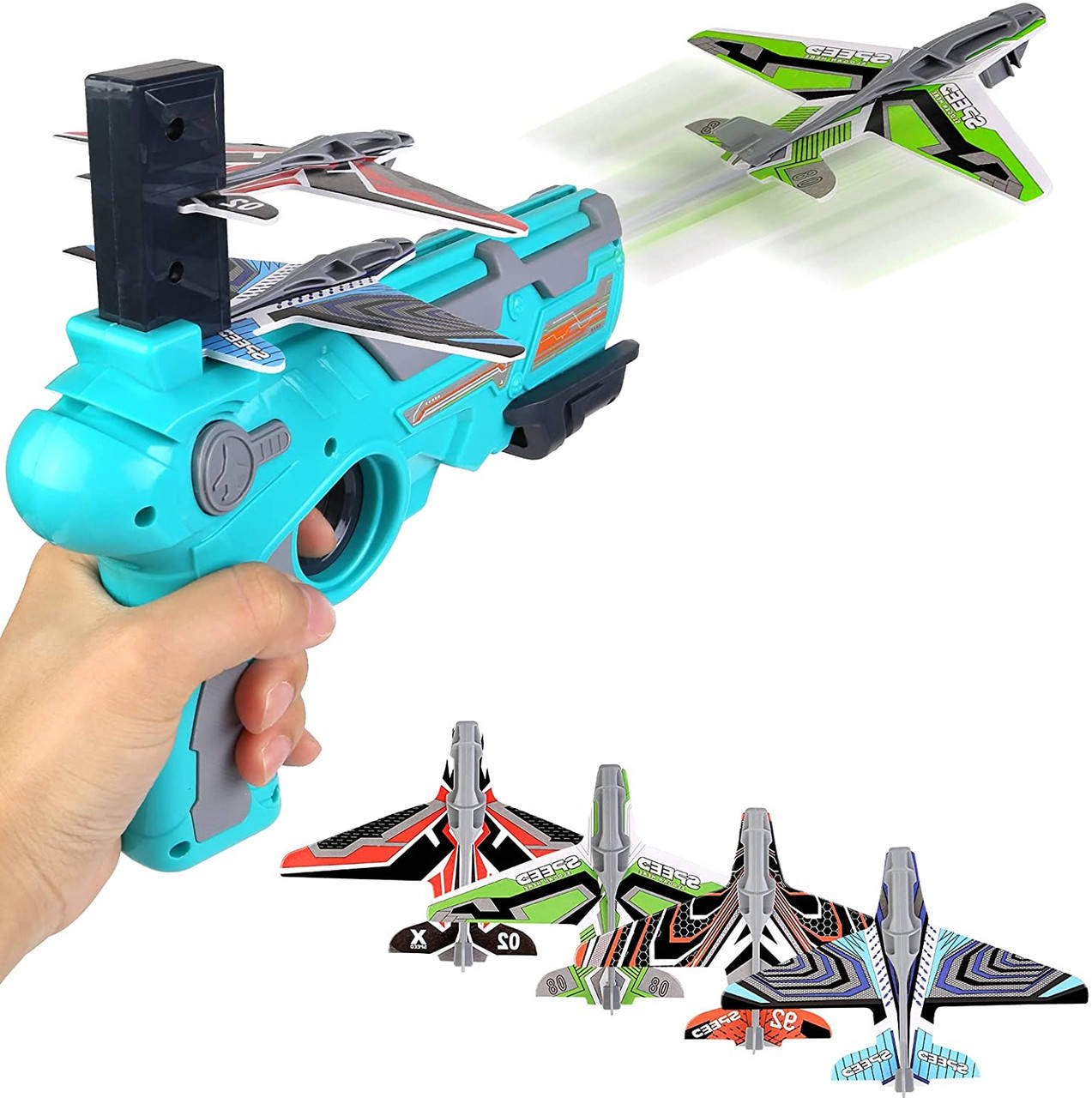 Детский пистолет-катапульта 3 в 1 запускающий самолетики Air Battle / Игрушечный бластер
Детский пистолет-катапульта 3 в 1 запускающий самолетики Air Battle / Игрушечный бластер