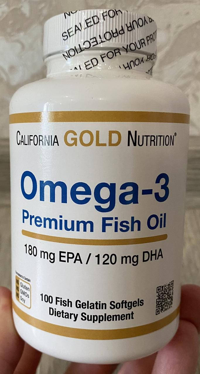 Рыбий жир Omega 3 - 100 капсул - California Gold Nutrition (Жирные кислоты Омега 3 Калифорния Голд Нутришн)
Рыбий жир Omega 3 - 100 капсул - California Gold Nutrition (Жирные кислоты Омега 3 Калифорния Голд Нутришн)