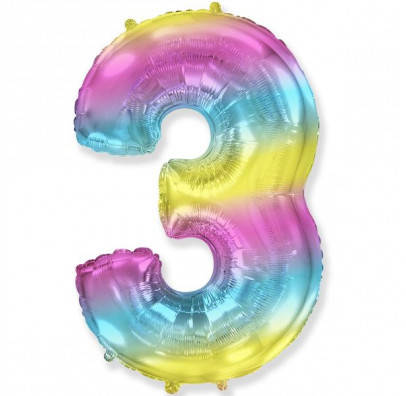Воздушный шарик Цифра 3 градиент 40"(96см) 901763(G)
Воздушный шарик Цифра 3 градиент 40"(96см) 901763(G)