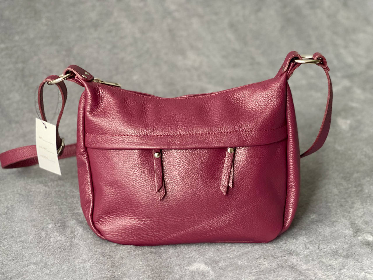 Кожаная вишневая сумка Donata Италия, цвета в ассортименте, Сливовый
Кожаная вишневая сумка Donata Италия, цвета в ассортименте, Сливовый