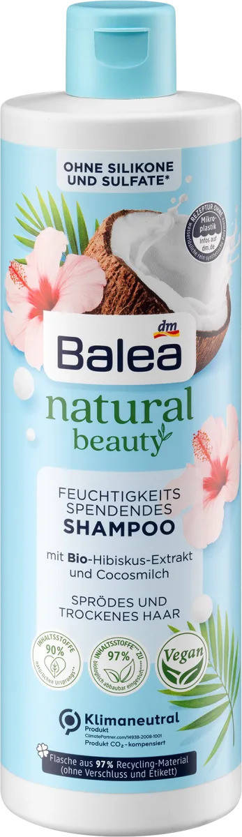 Шампунь Natural Beauty органический экстракт гибискуса и кокосового молока Balea, 400 мл (Германия)
Шампунь Natural Beauty органический экстракт гибискуса и кокосового молока Balea, 400 мл (Германия)
